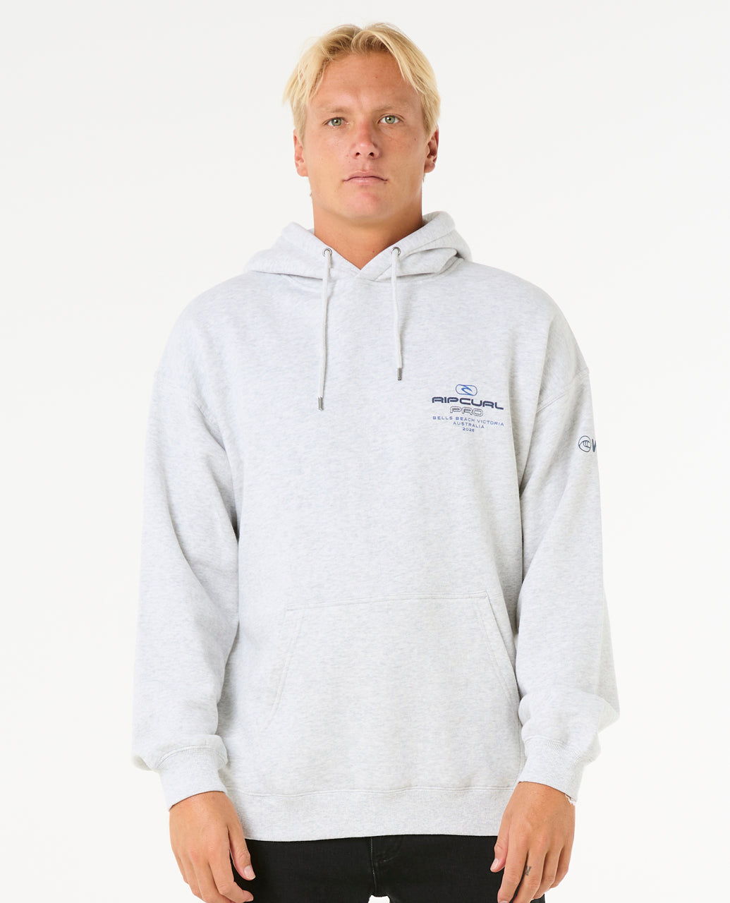 2025 Rip Curl Pro Bells Hoodie (Light Grey Heather)