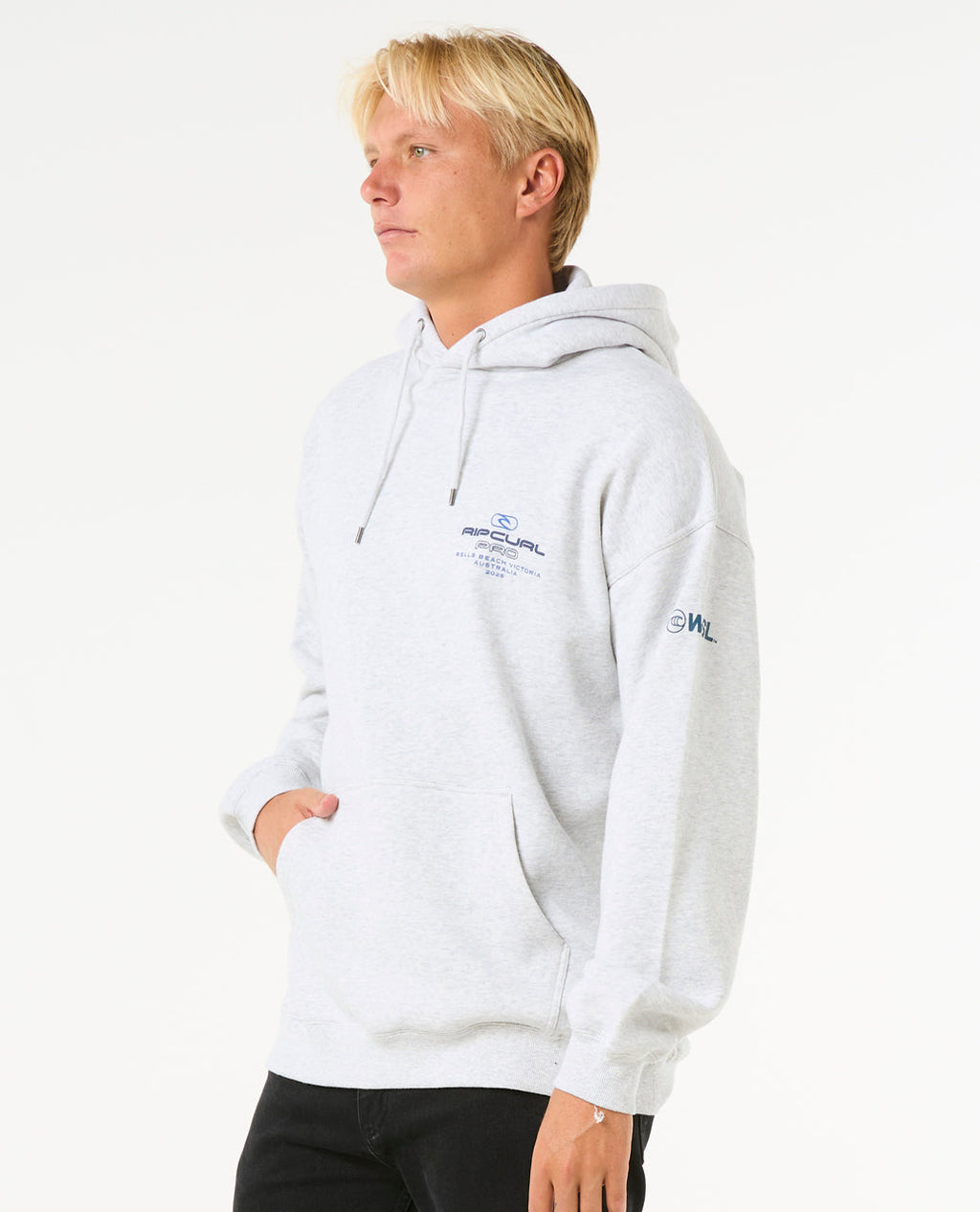 2025 Rip Curl Pro Bells Hoodie (Light Grey Heather)