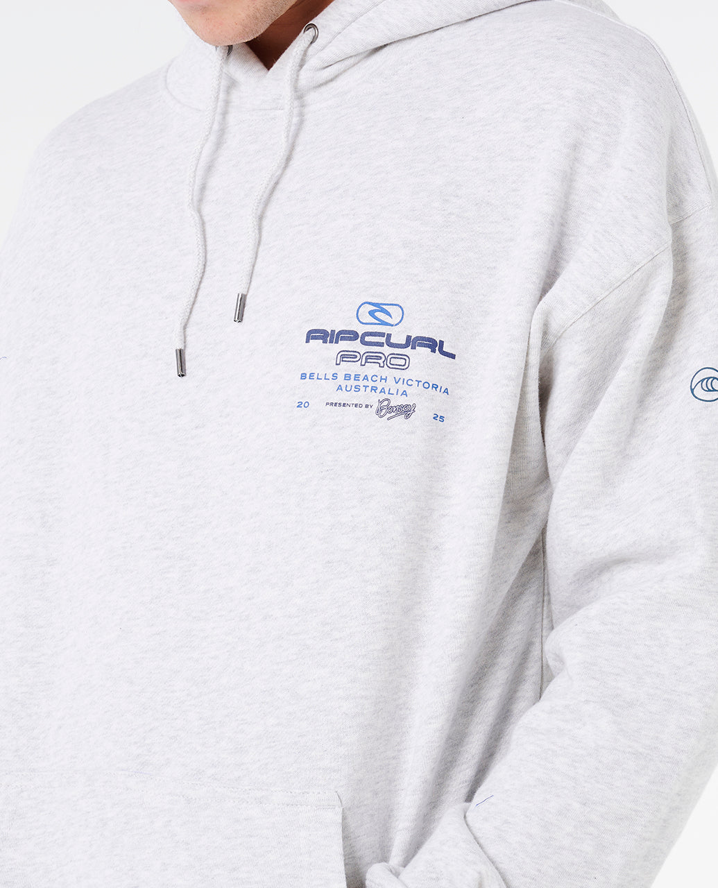 2025 Rip Curl Pro Bells Hoodie (Light Grey Heather)
