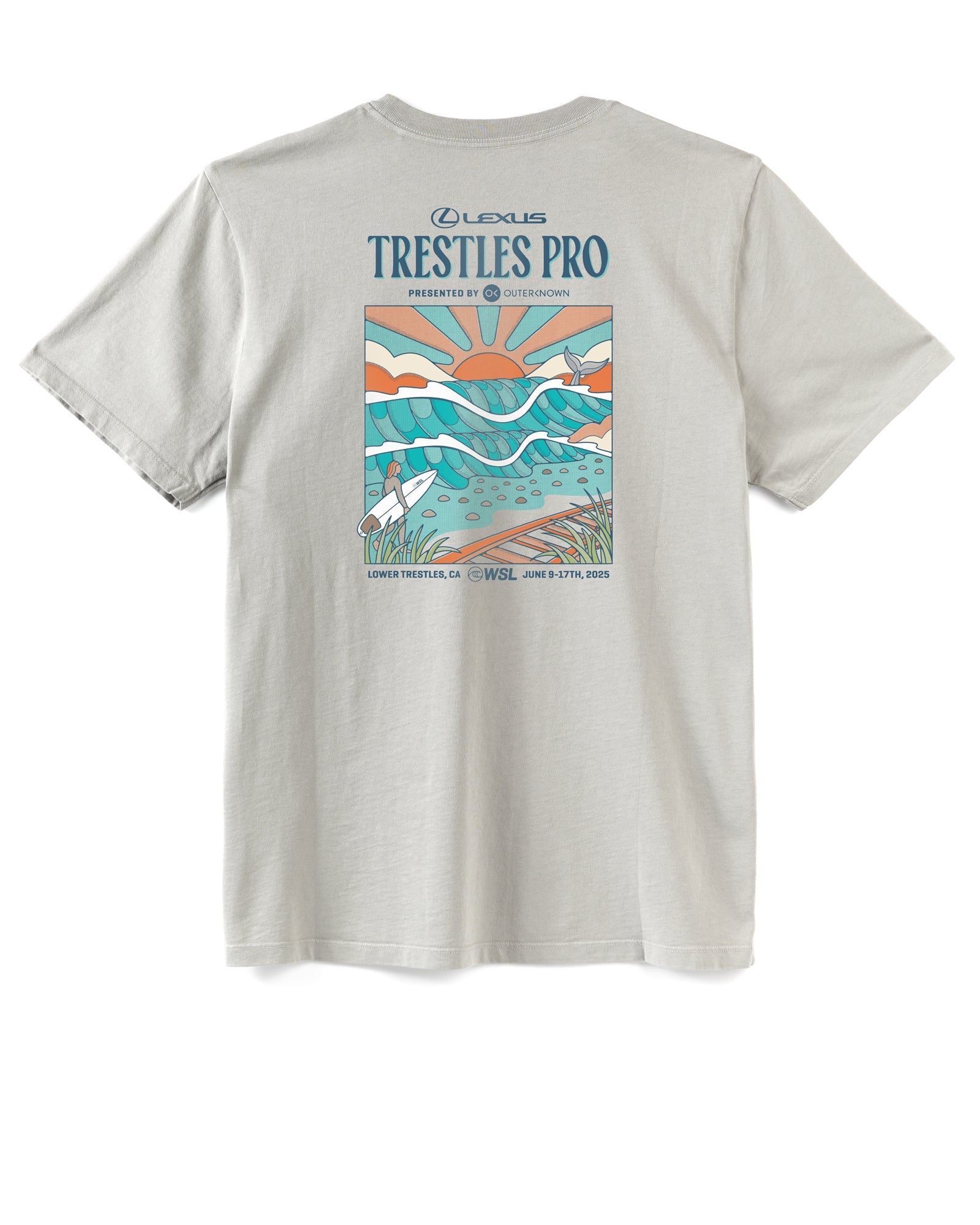 2025 Trestles Pro Pocket Tee (Grey)