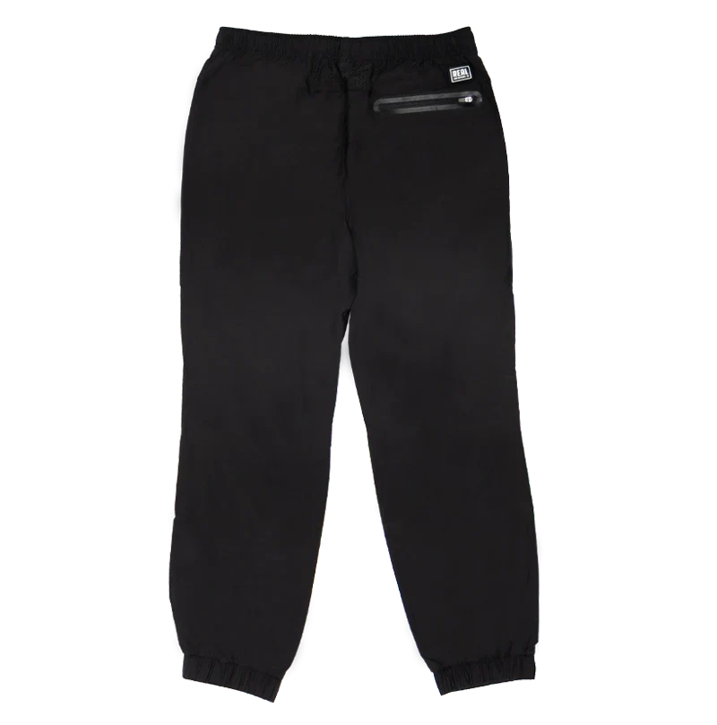 REAL Hev's Fleece Elastic Waist Pants-Black